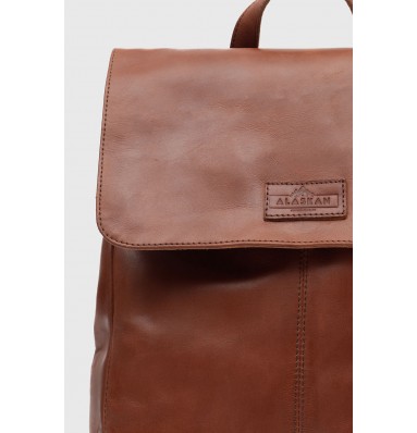 バッグ Chocolate Leather Mini Book Bag Hazel Brown Mini Leather Backpack | Alaskan Leather Company